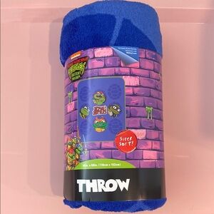 Teenage Mutant Ninja Turtles Blue Throw Blanket